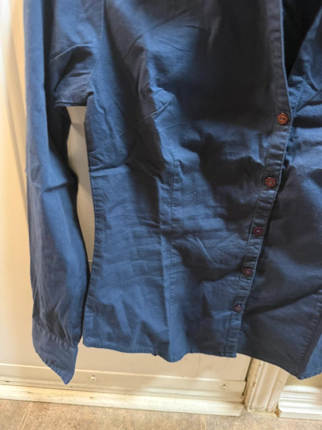 Arrow New York Navy Button-Up Shirt -XS 🧡 - photo 2