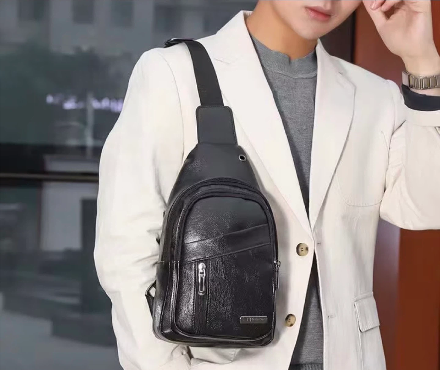 Black and brown Sling Bag - photo 3