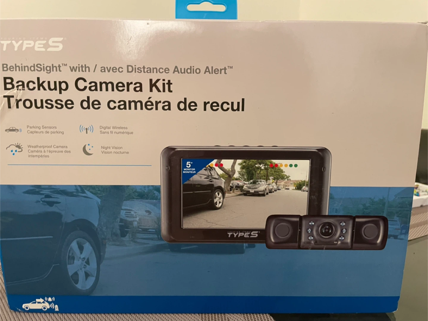 TYPES BehindSight Backup Camera Kit with Distance Audio Alert