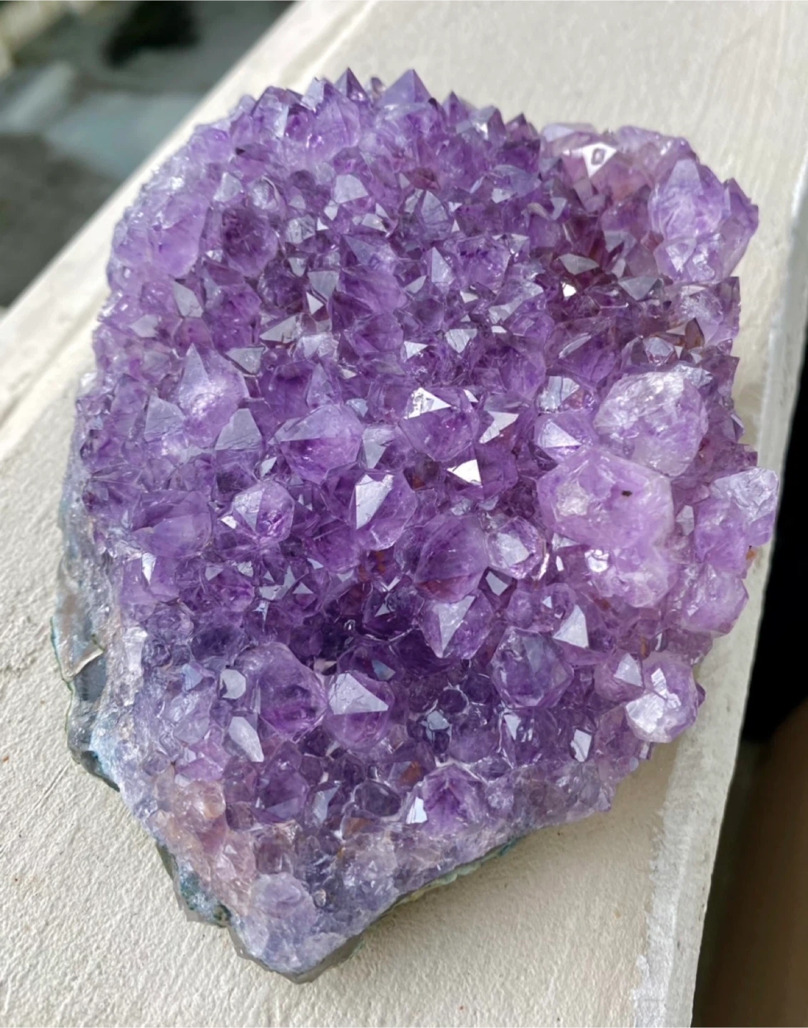 Large Brazilian Amethyst Crystal Cluster - photo 4