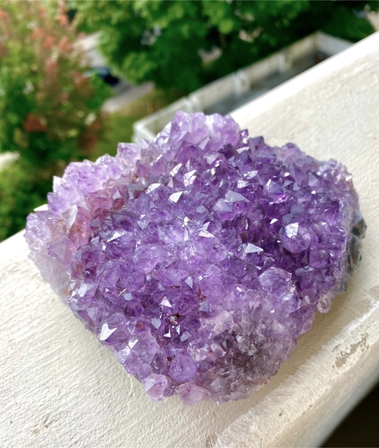 Large Brazilian Amethyst Crystal Cluster - photo 3