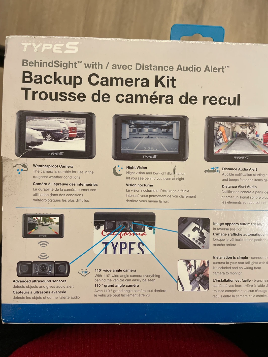 TYPES BehindSight Backup Camera Kit with Distance Audio Alert - photo 5