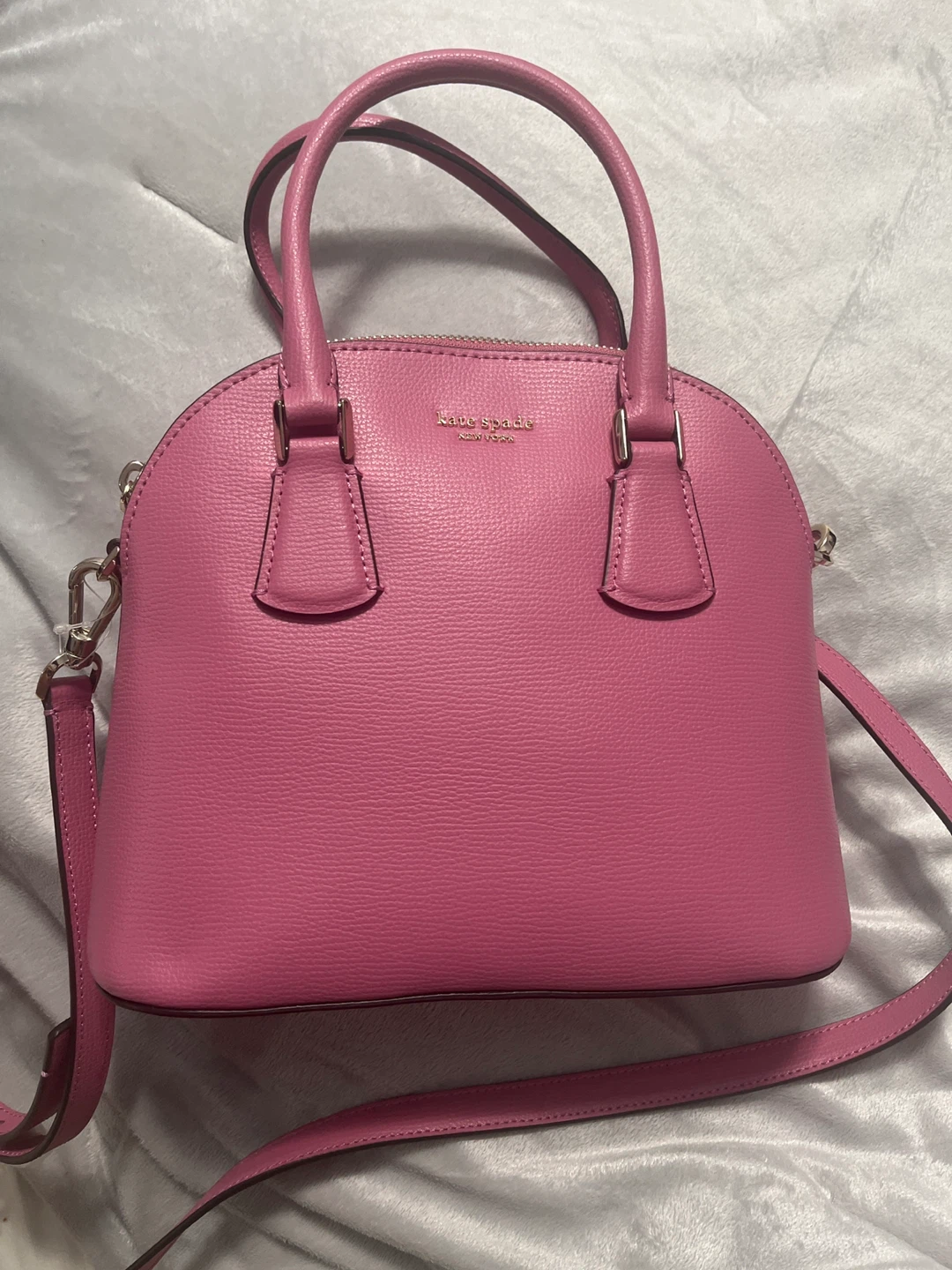 Kate Spade Pink Leather Dome Satchel Handbag