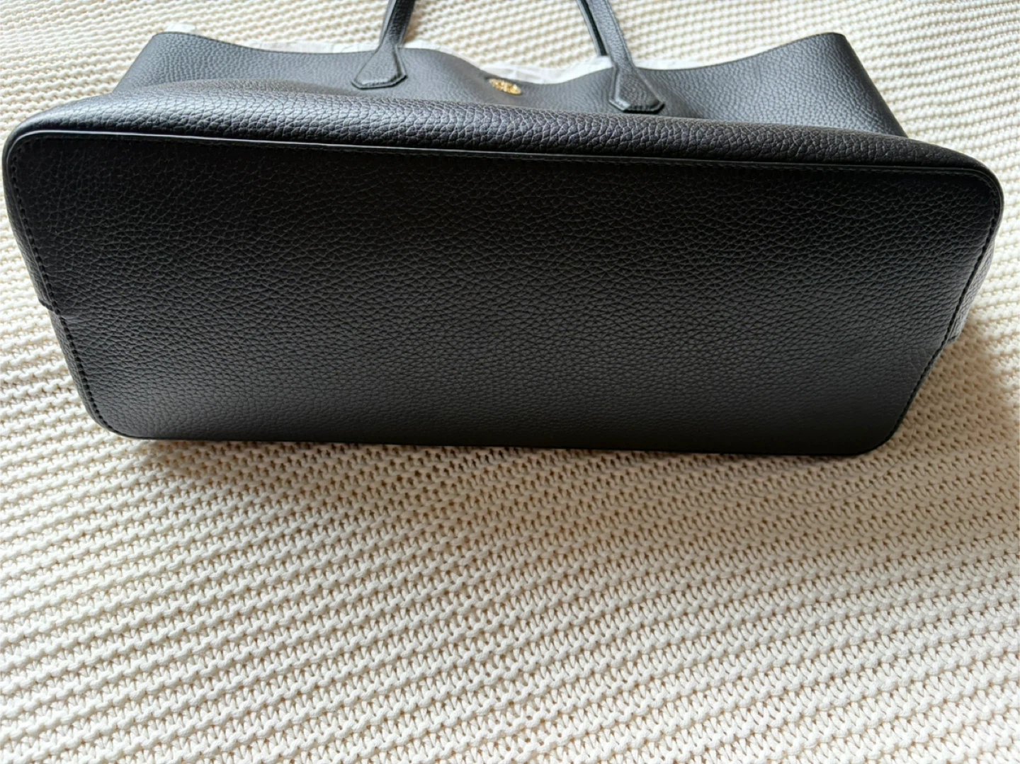 Tory Burch Brody Pebbled Leather Tote Bag Black 49122 - photo 5