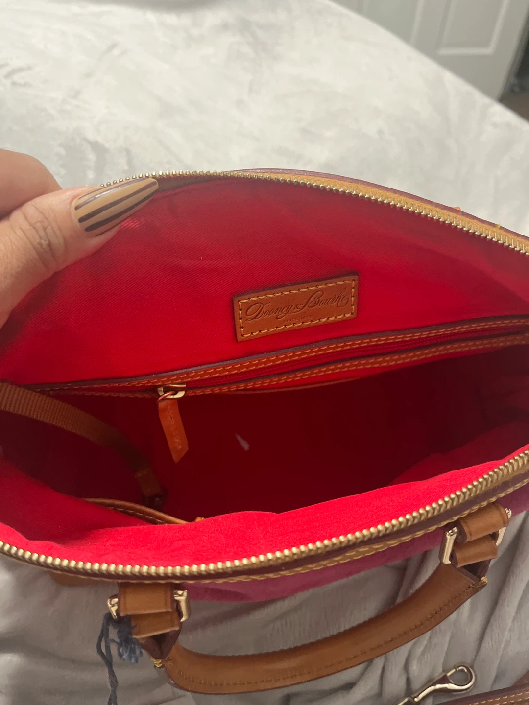 Dooney & Bourke Suede Satchel Handbag - photo 5