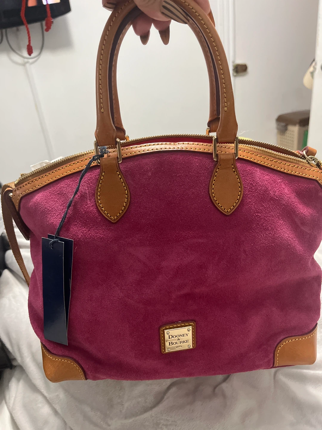 Dooney & Bourke Suede Satchel Handbag - photo 3