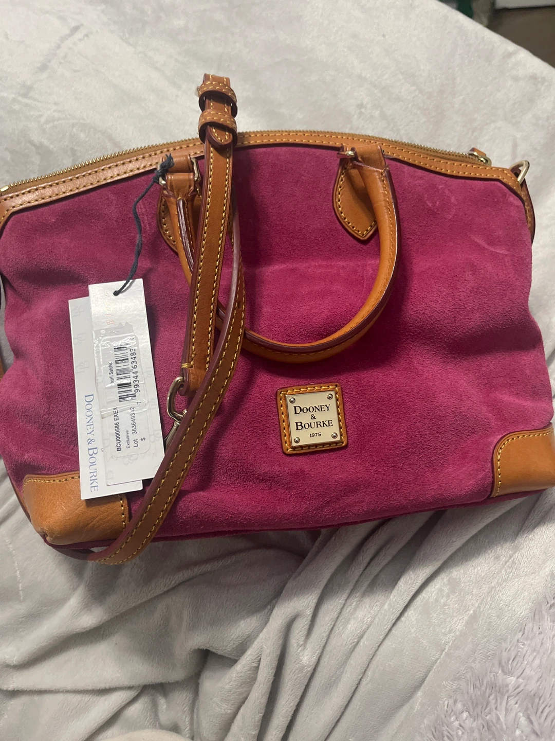 Dooney & Bourke Suede Satchel Handbag - photo 4