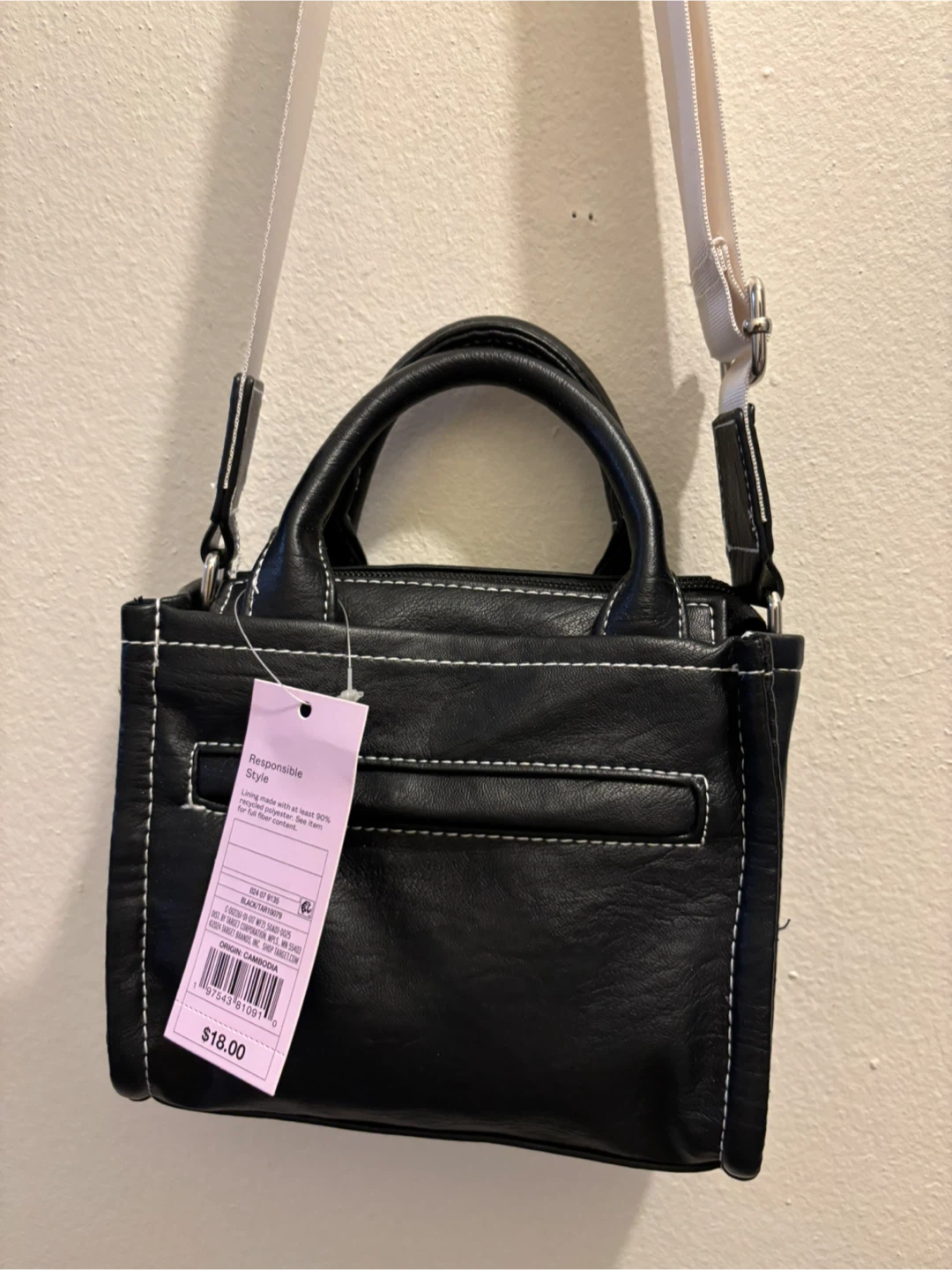 NEW Wild Fable Black Mini Top Handle Crossbody Bag