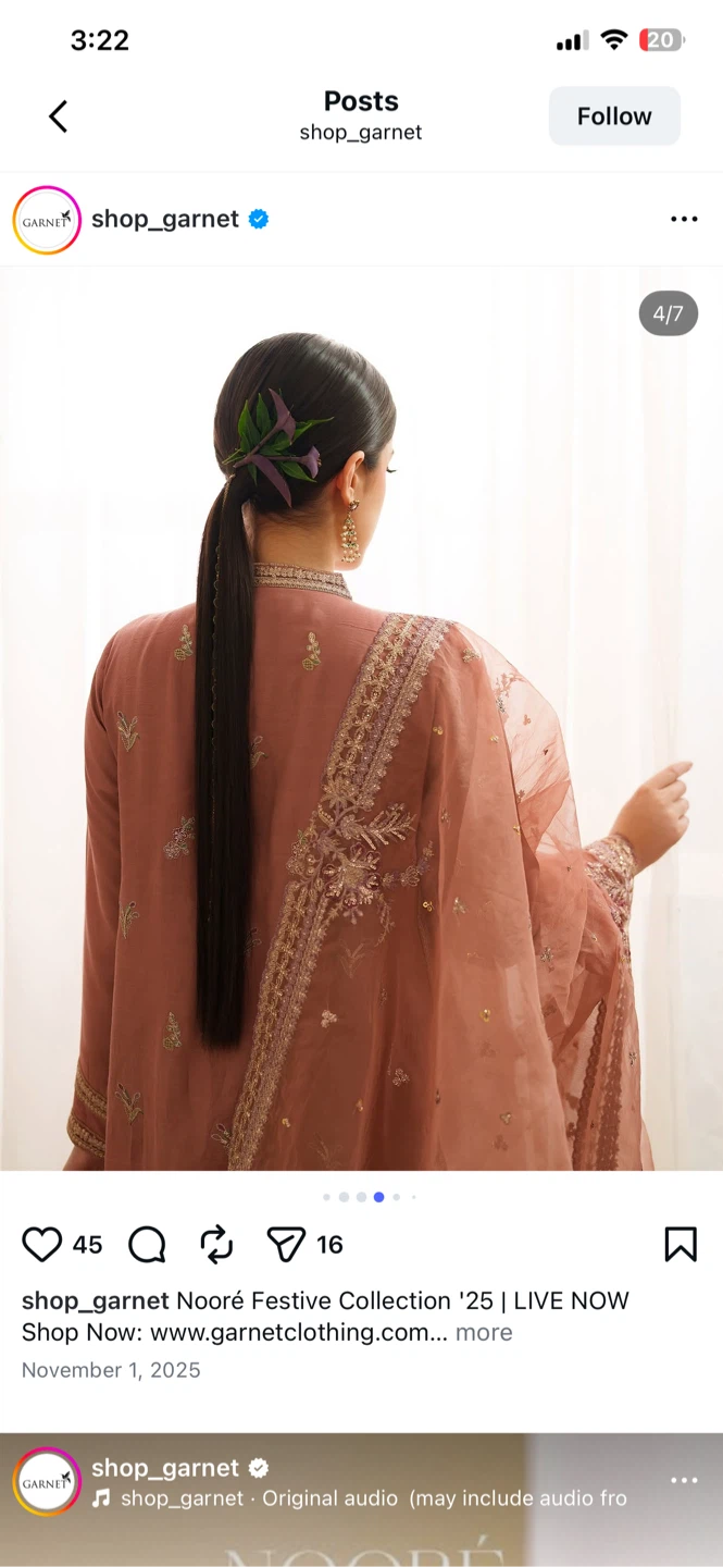 Garnet Embroidered Kurta Shalwar Suit - photo 5