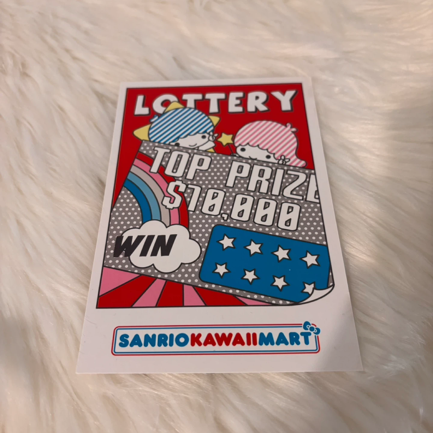 Sanrio Kawaii Mart Lazy Burger & Lottery Postcards - photo 2