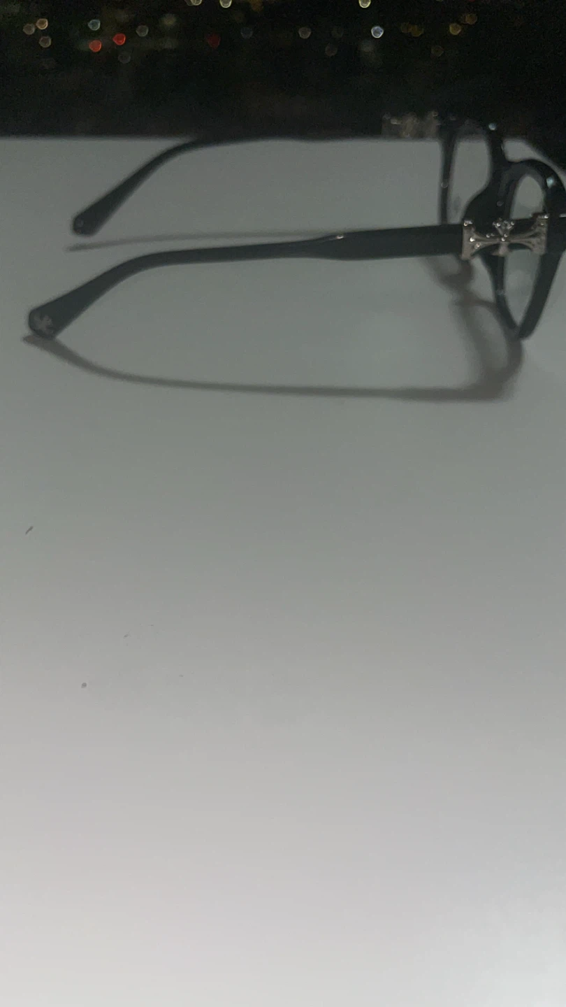 Black/Silver Chrome Heart Glasses - photo 3