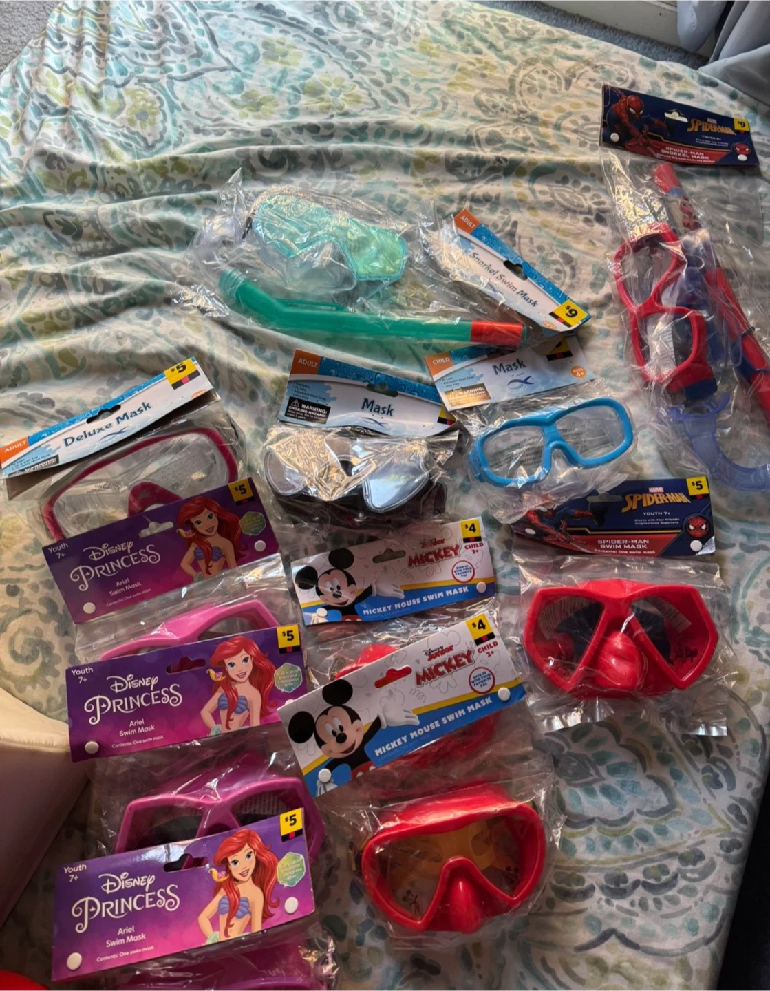 Assorted Disney, Spiderman, and Mickey Mouse Swim Gear - photo 3