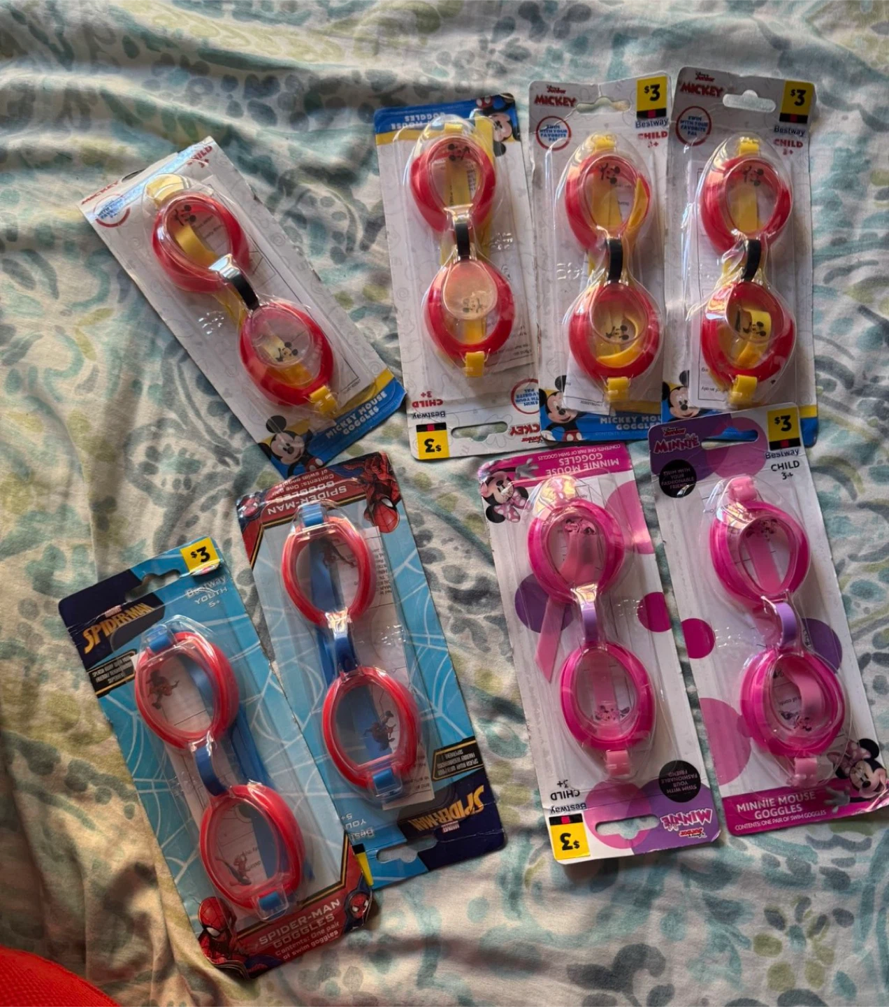 Assorted Disney, Spiderman, and Mickey Mouse Swim Gear - photo 4