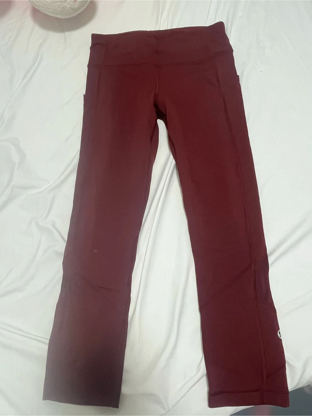 Lululemon Burgundy Capris with Pockets