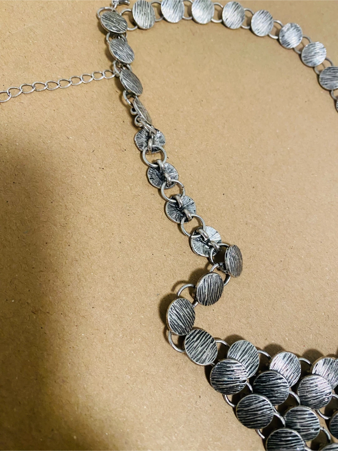 New (Unused ) Joe Fresh Silver Tone Layered Necklace - photo 3