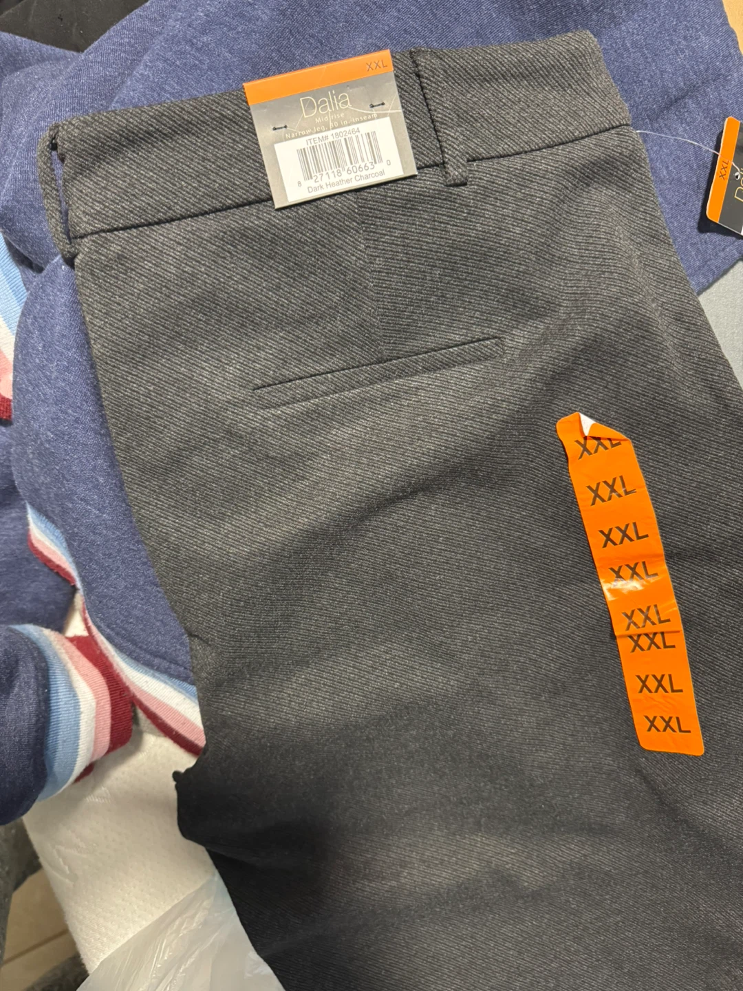 Dalia Women's Built-in Tummy Control Pants XXL Gray 30" Inseam - photo 2