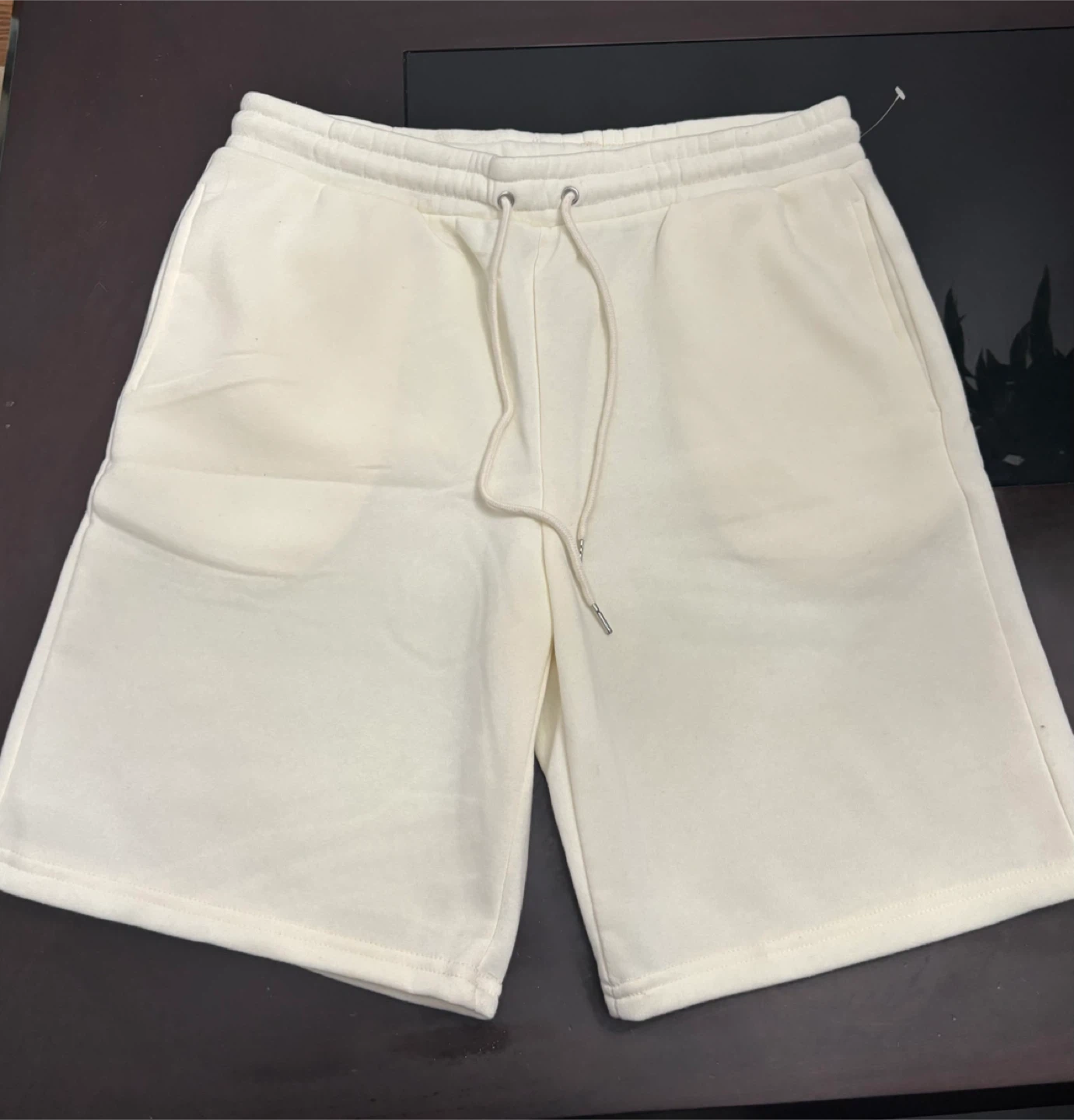 Rudolph Sportswear Cream Sweat Shorts - XL