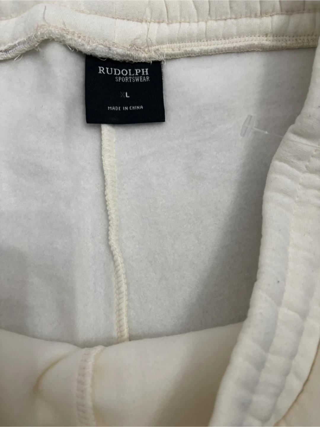 Rudolph Sportswear Cream Sweat Shorts - XL - photo 4