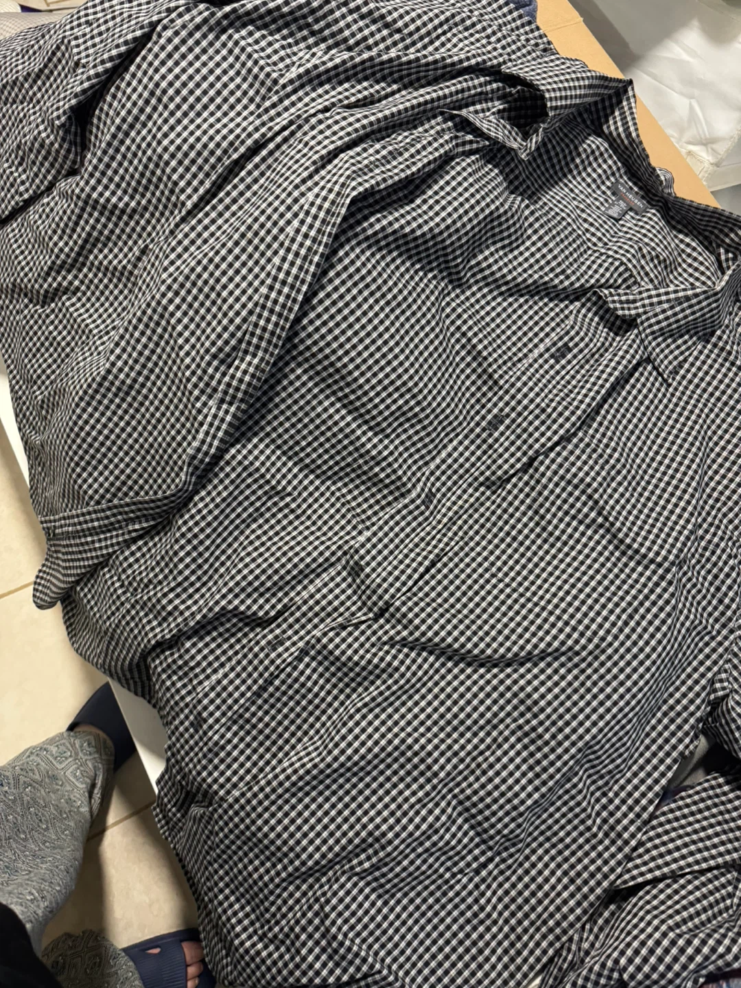 Van Heusen Travelers Gingham Button-Up Shirt 4XL Tall - photo 3