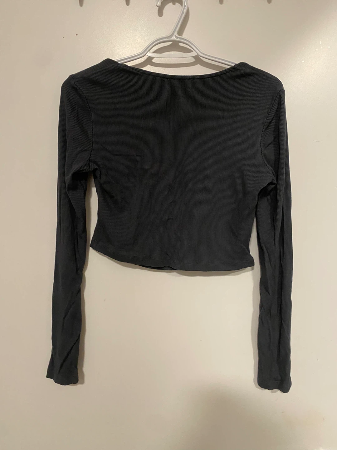 Dynamite Long Sleeve Ribbed Crop Top - photo 2