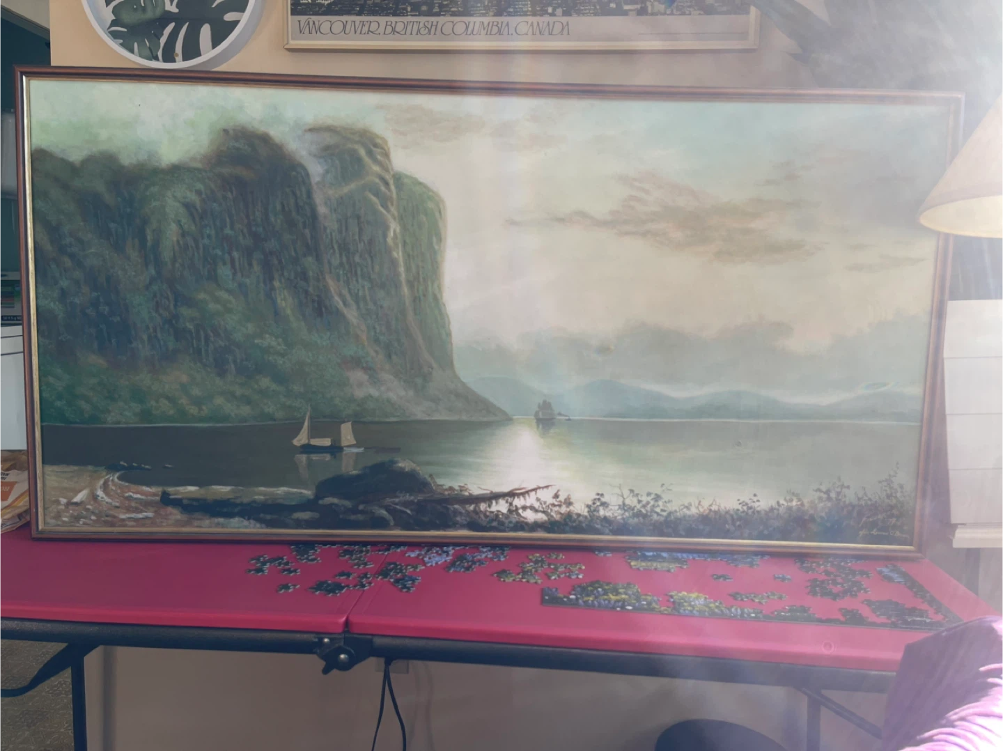 Figueroa "After Lucius O'Brien" Landscape Painting 1977