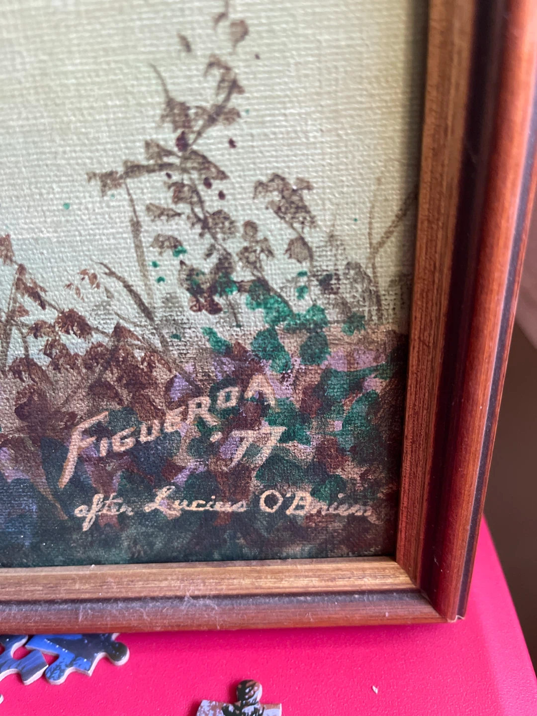 Figueroa "After Lucius O'Brien" Landscape Painting 1977 - photo 2
