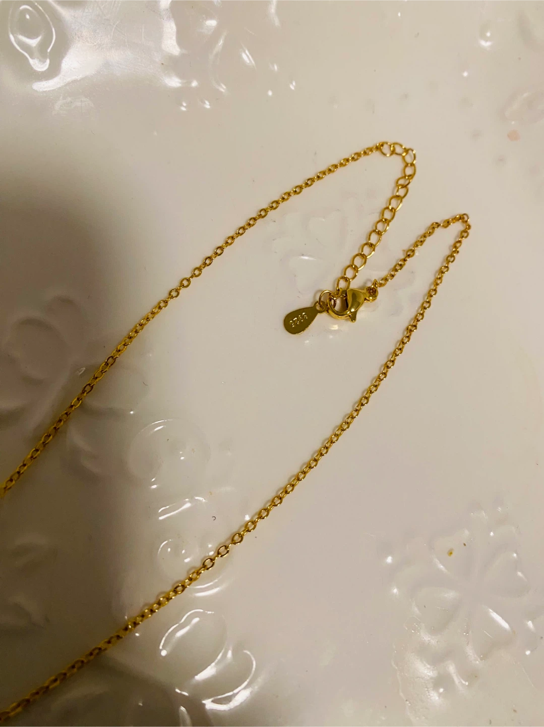 New (Unused) Sterling Silver 925 Marked Necklace with Pendant - photo 2