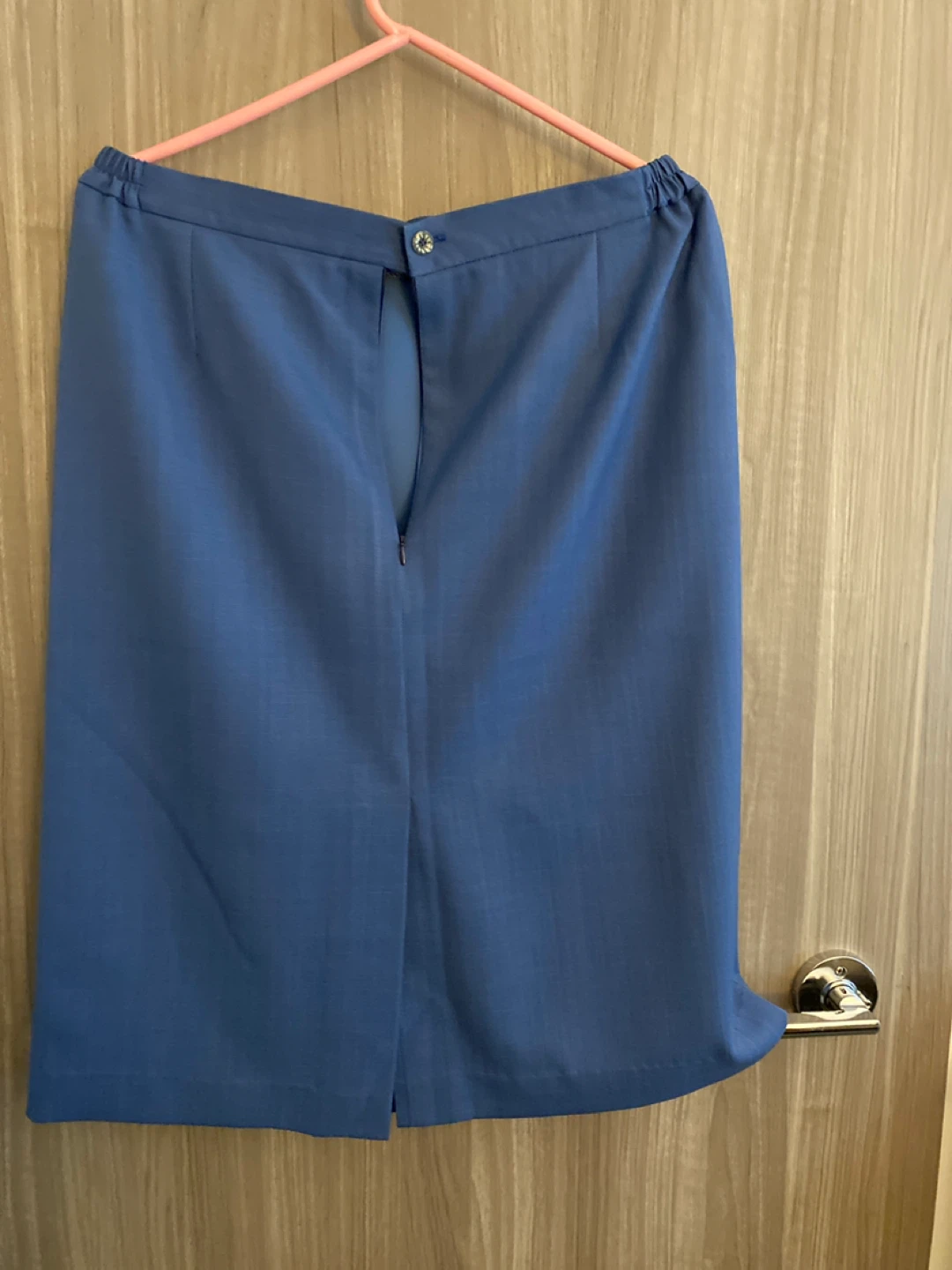 Blue Knee-Length Skirt