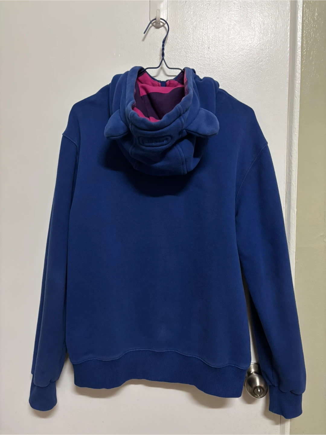 Pancoat Blue Zip-Up Hoodie with Character Patch - photo 2