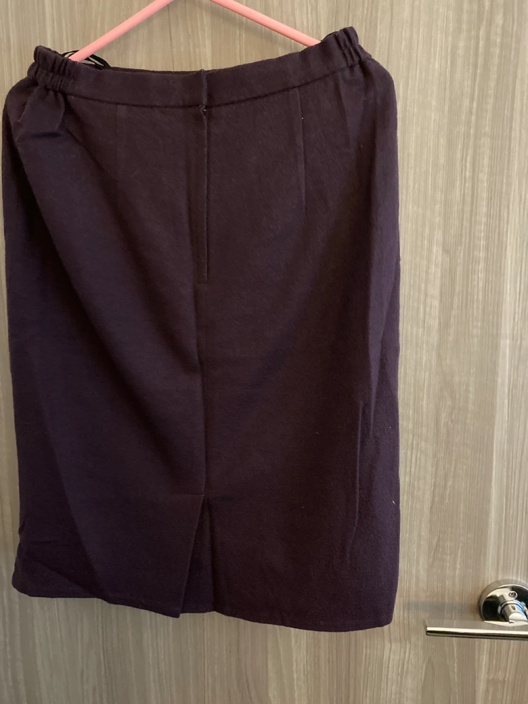 Purple Knee-Length Skirt