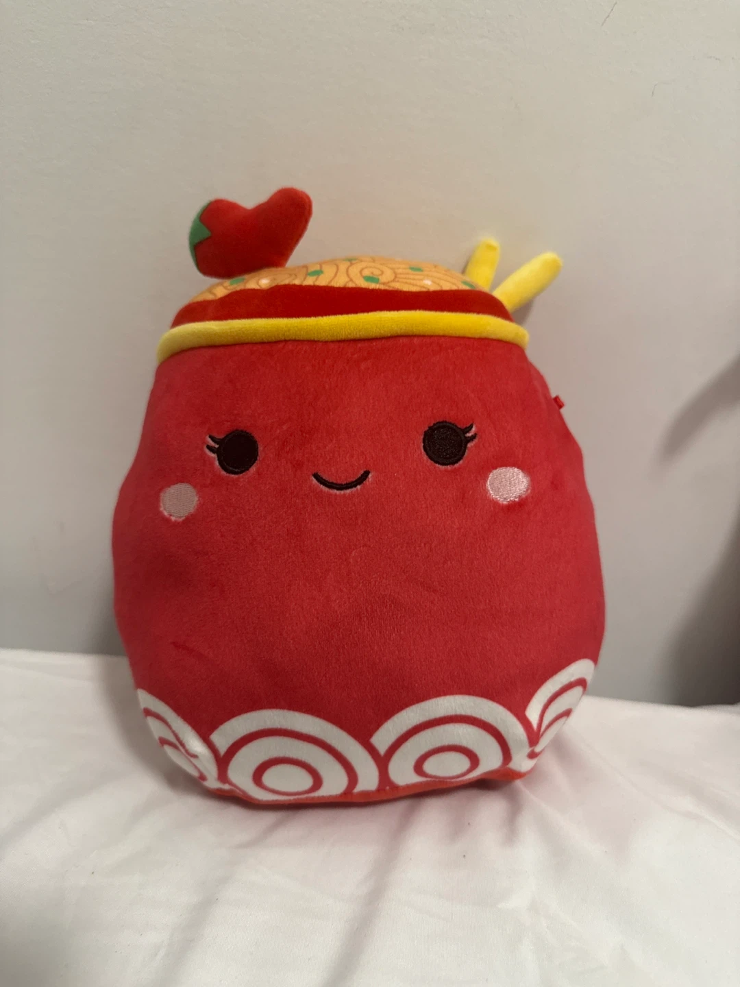 Squishmallow Plush Red Ramen Bowl