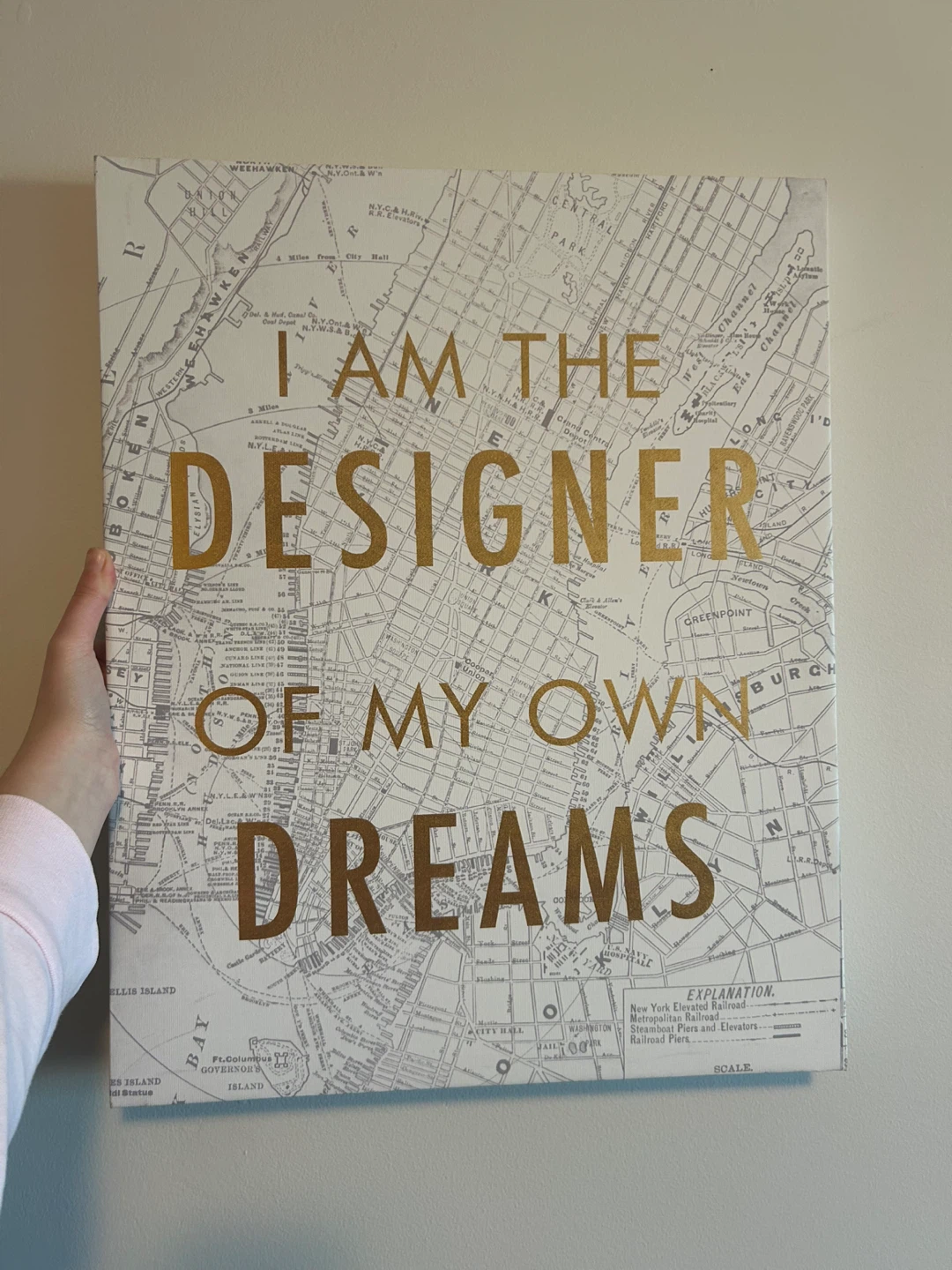 Wall Canvas Map Art