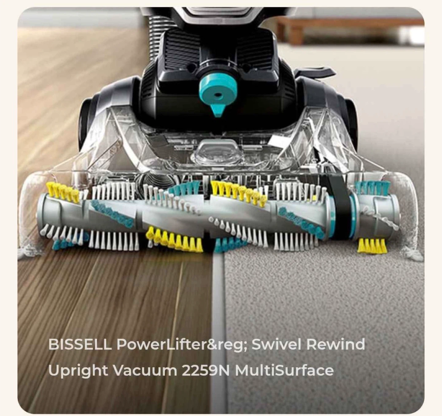 BISSELL PowerLifter Swivel Rewind Upright Vacuum 2259N - photo 3
