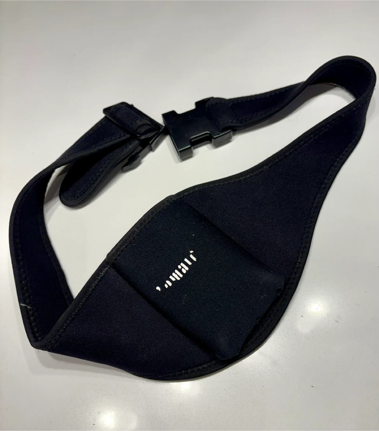 Black Neoprene Waist Pouch Belt for Running