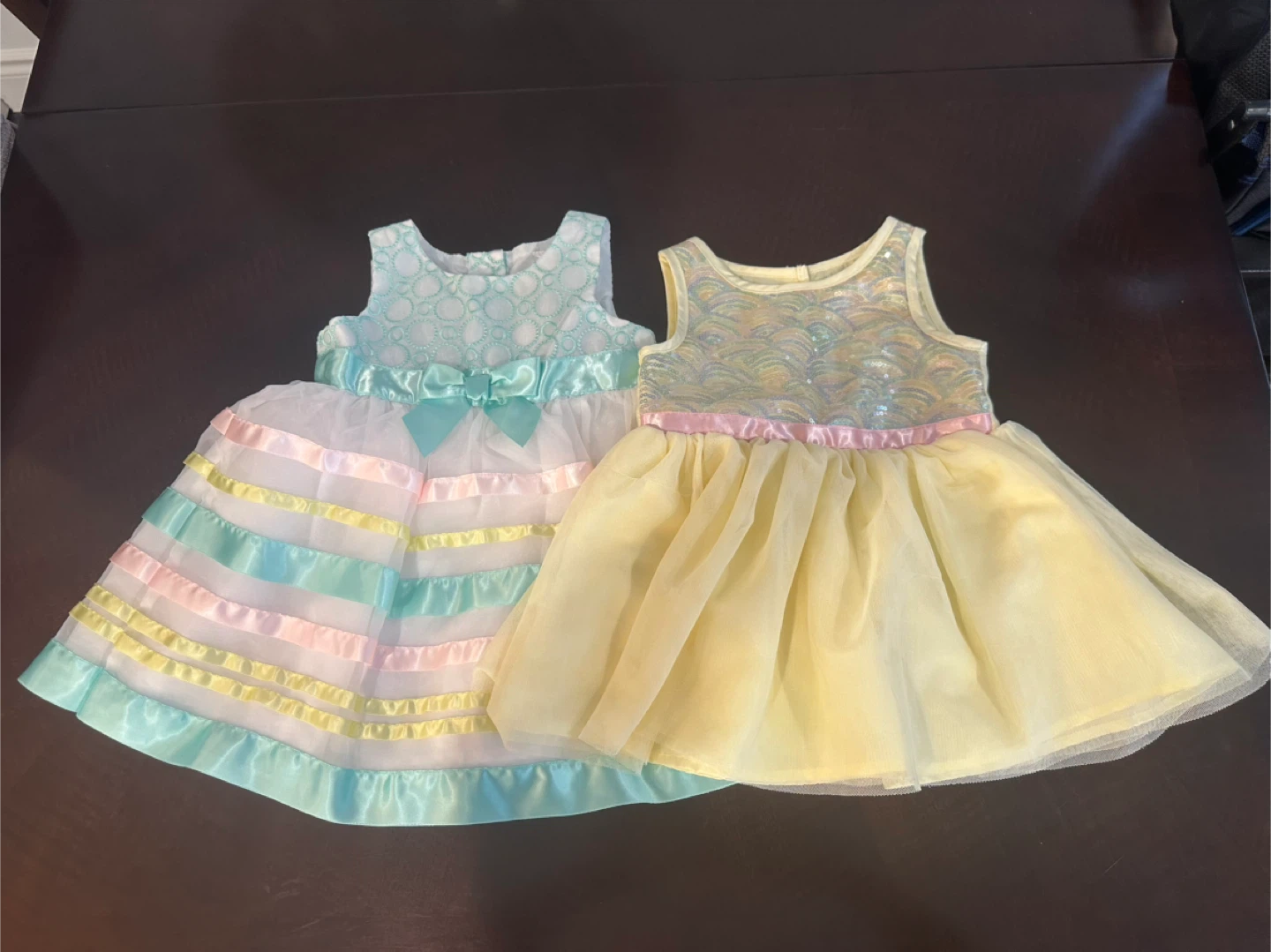 2 Baby Dresses- 6-12 mths