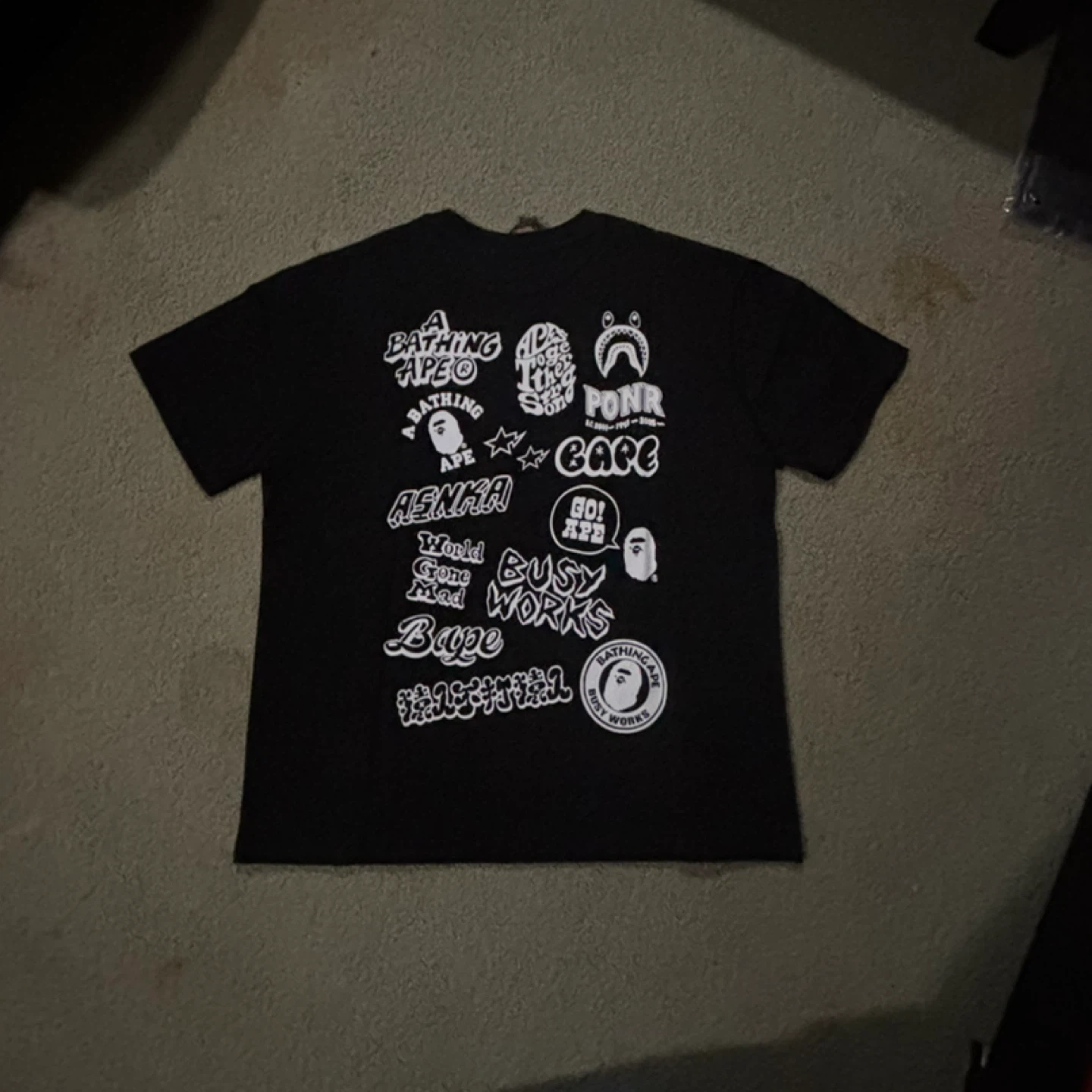 Bape graffiti t shirt
