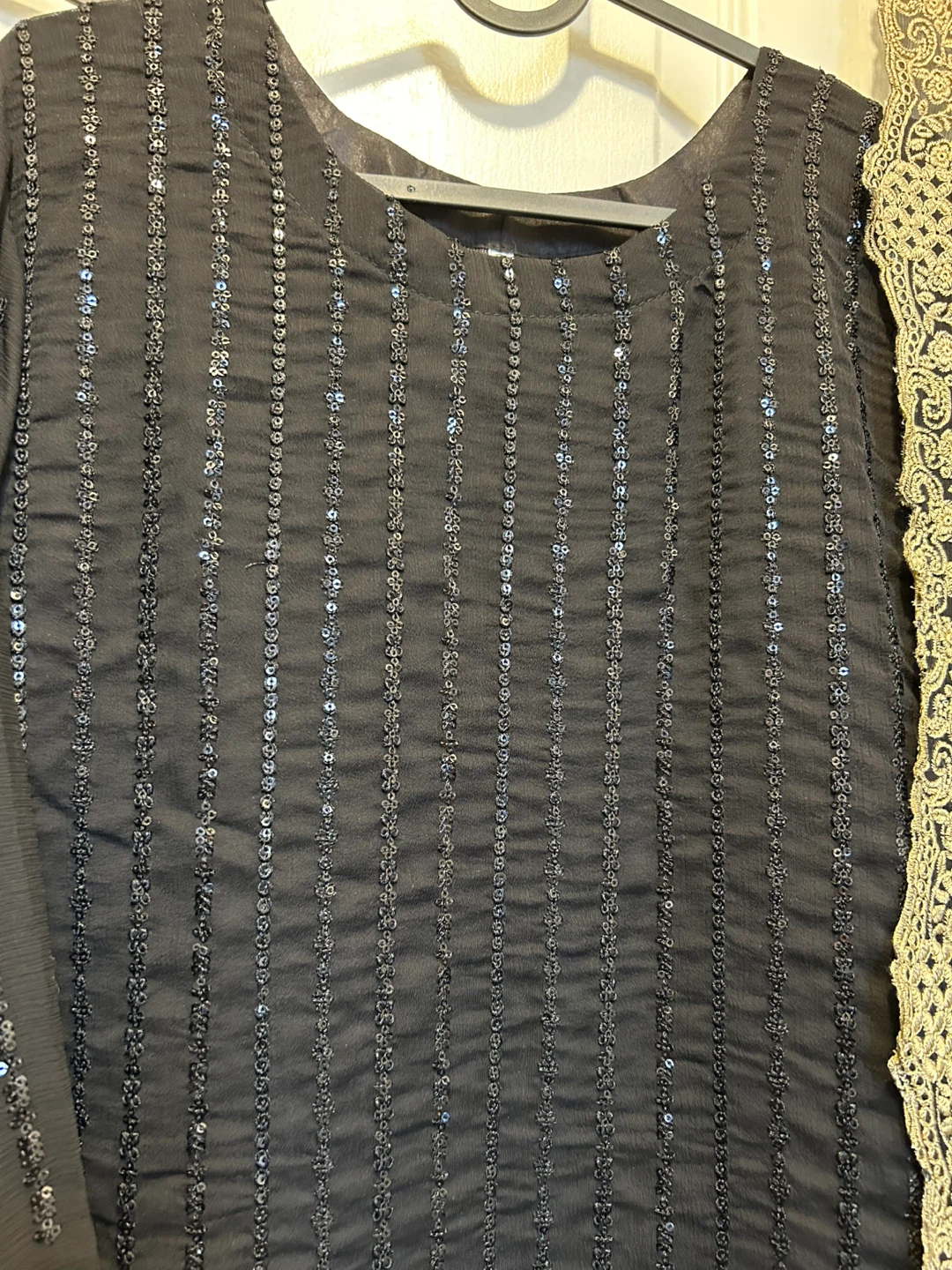 Black Chiffon 3 Pcs Dress - photo 3