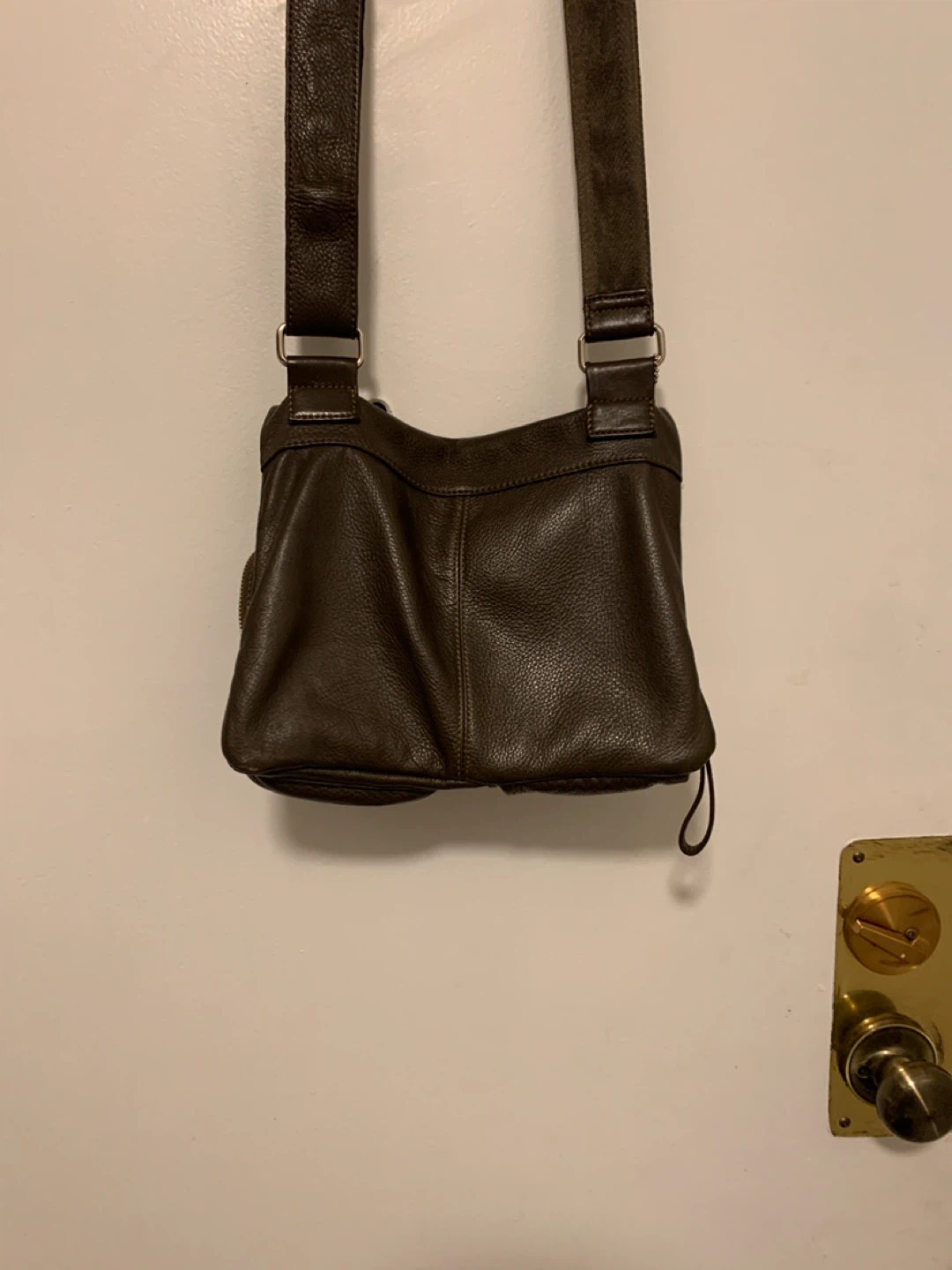 DANIER Crossbody Bag - Brown Leather - photo 4