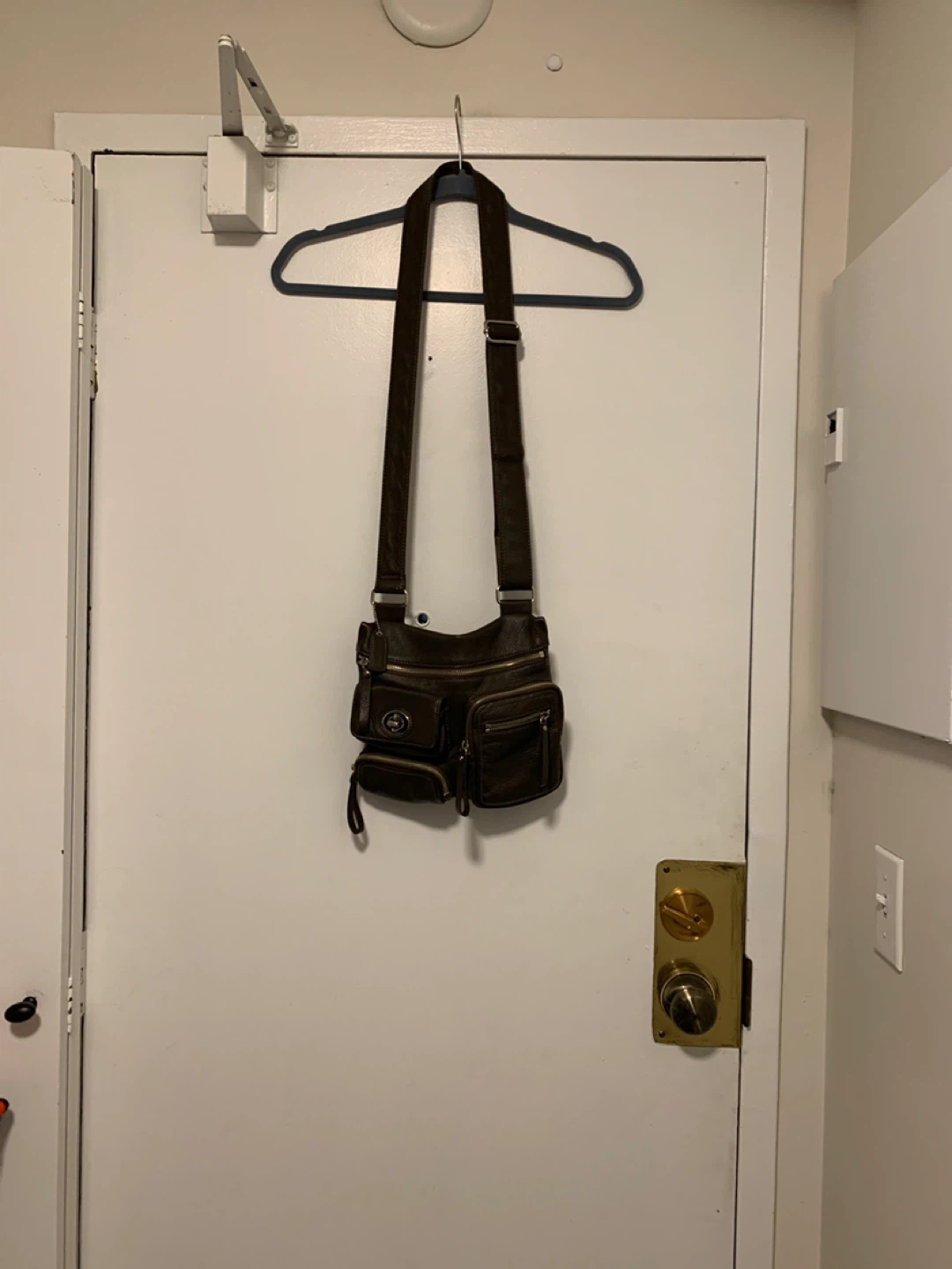DANIER Crossbody Bag - Brown Leather