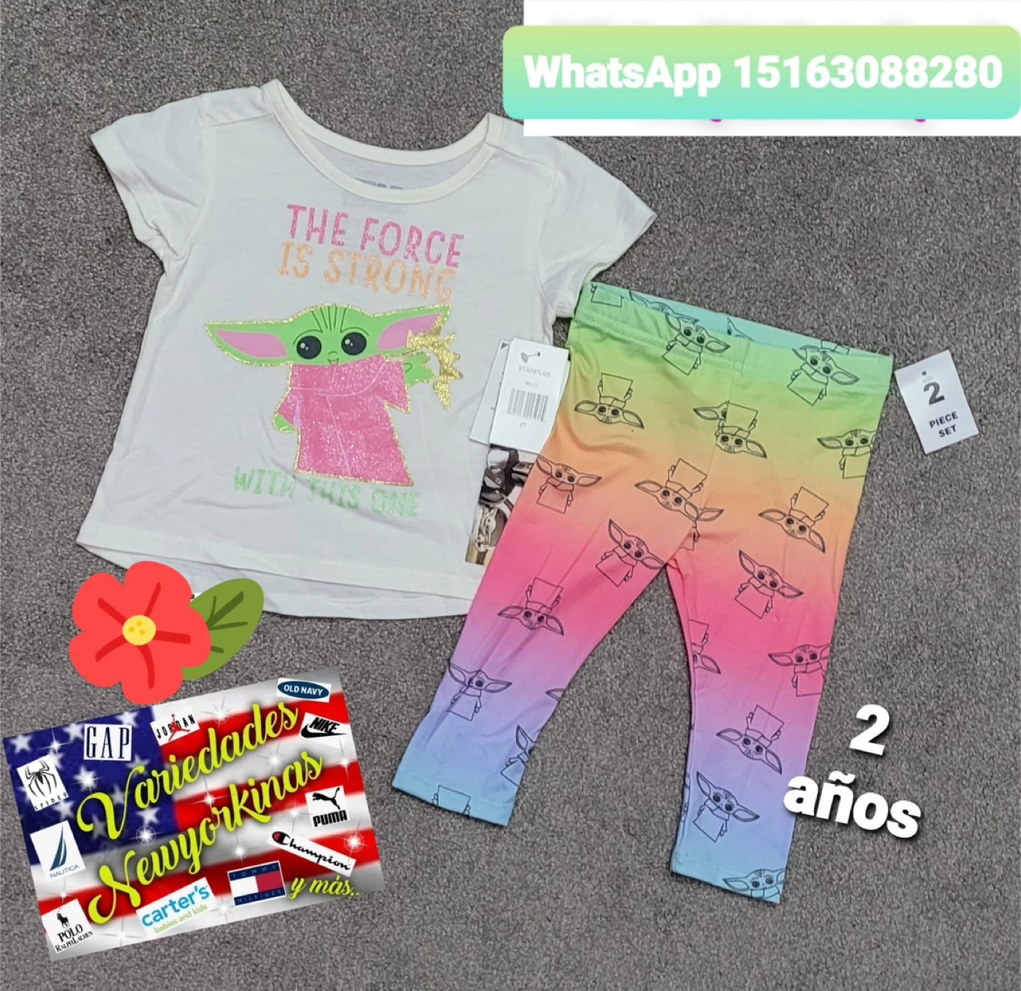 Star Wars Baby Yoda T-Shirt and Leggings Set