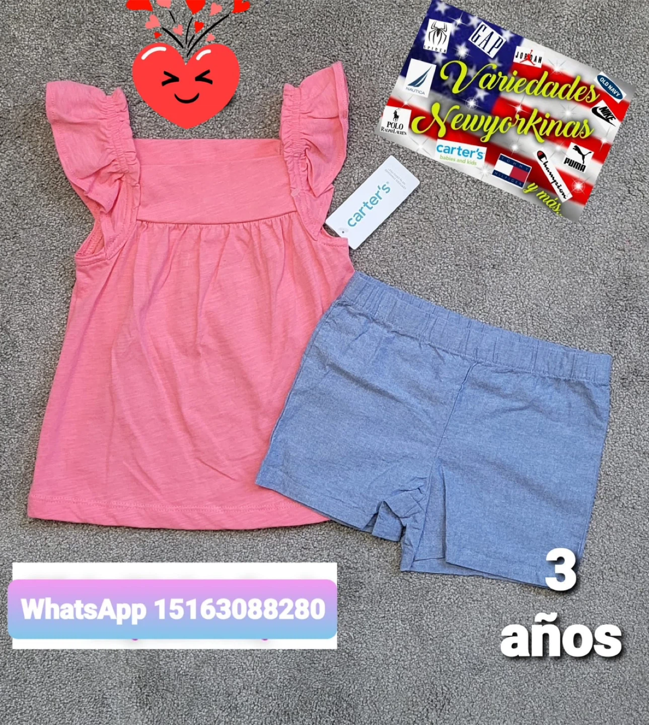 Traje de niña de Carter