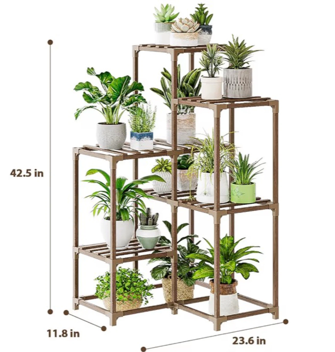 Tiered Wooden Plant Stand - photo 4