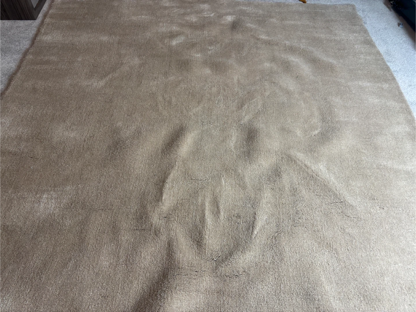 Hand Made Wool & Viscose Rug 6' Square - photo 2