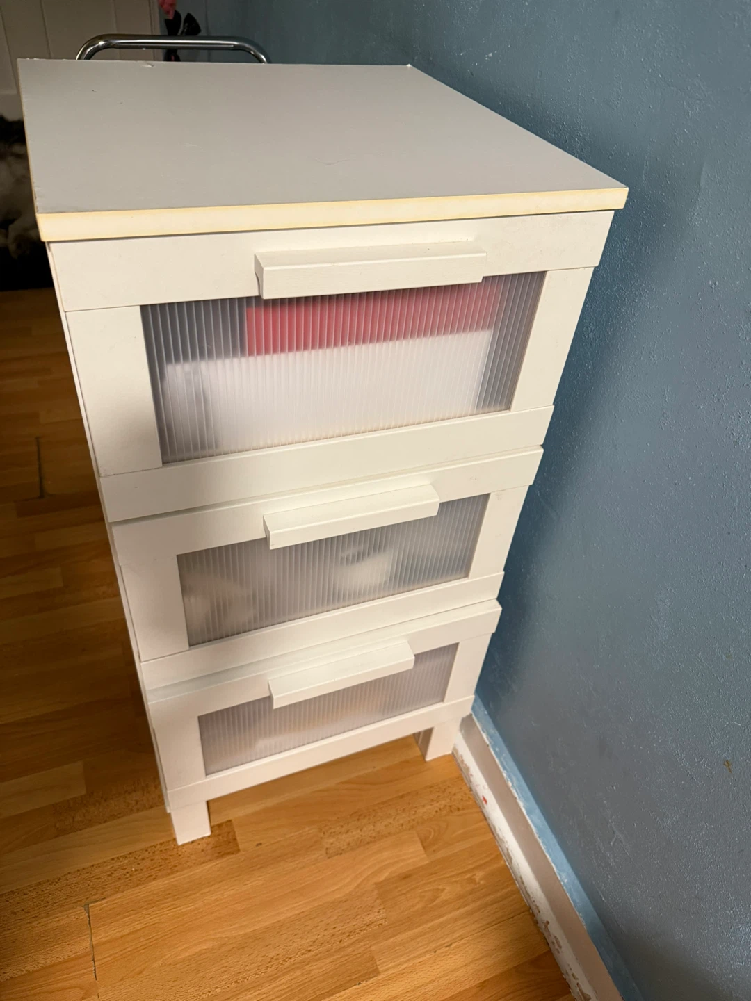 White 3-Drawer Storage Unit