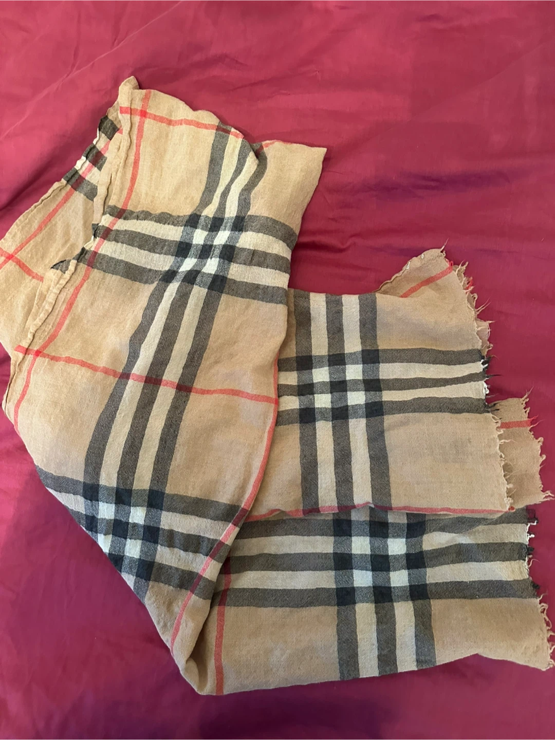 Burberry print style scarf