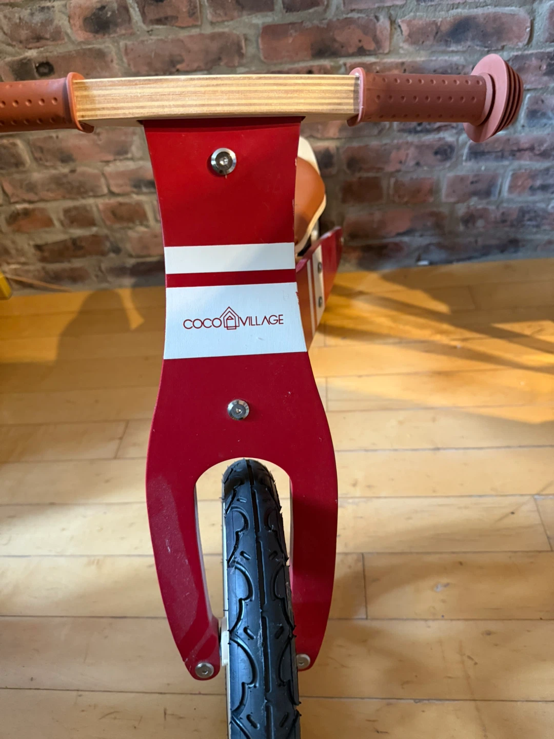 Coco Village Wooden Balance Bike - Red - photo 2