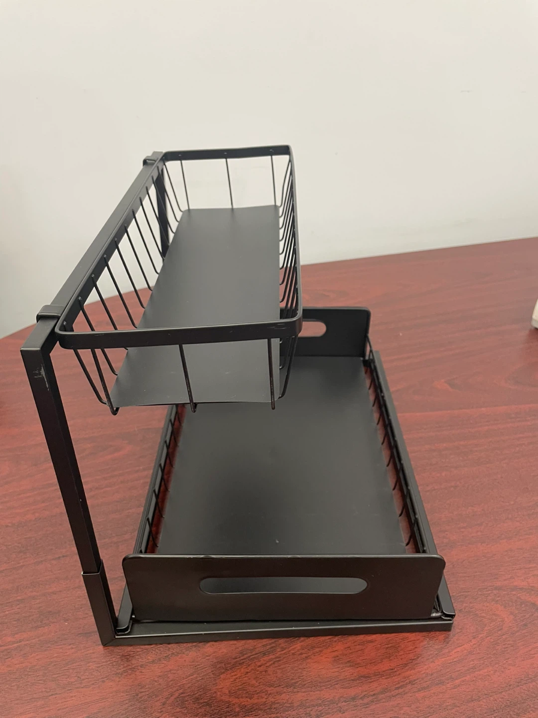 BRAND NEW Black 2-Tier Storage Organizer Shelf - photo 2