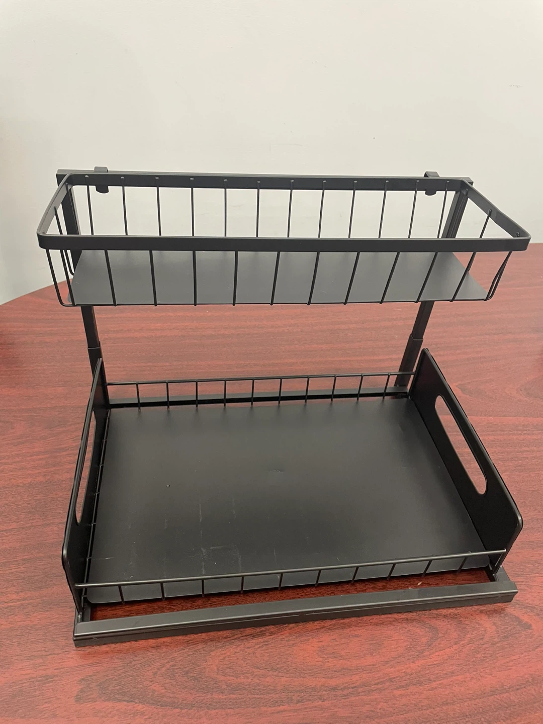BRAND NEW Black 2-Tier Storage Organizer Shelf
