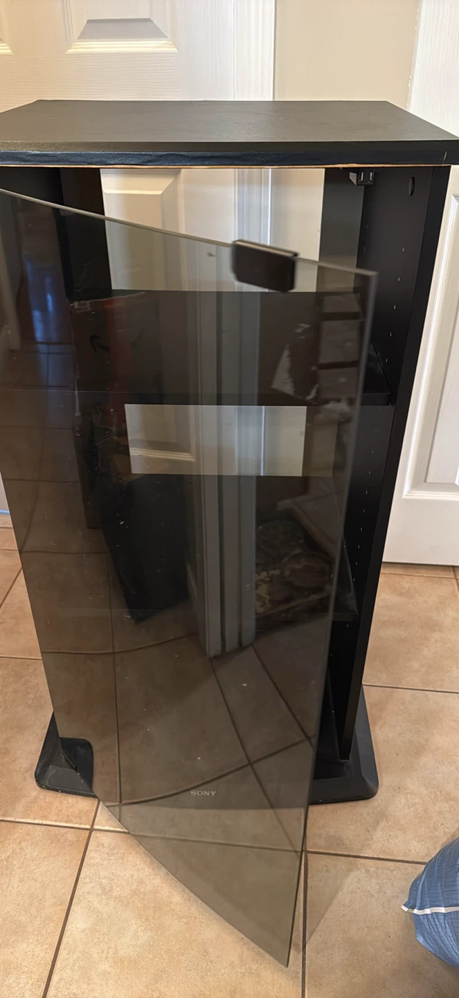 Sony Black Media Stand with Glass Door - photo 4