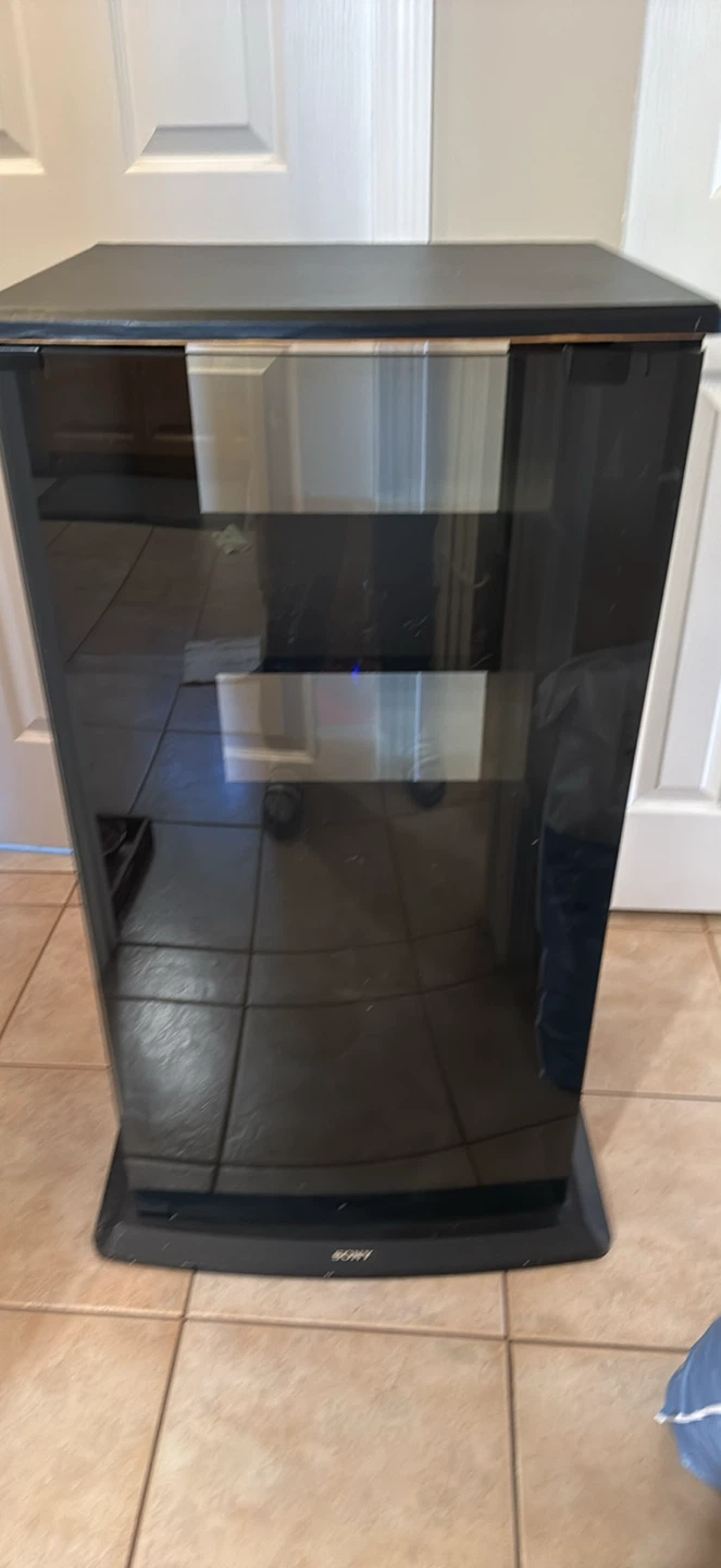 Sony Black Media Stand with Glass Door - photo 2